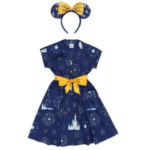 Walt Disney World 50th Anniversary Dress for Women & Matching Minnie Mouse Ears